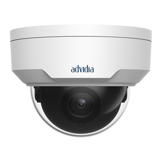advidia M-46-F-V2 Dome Network Camera Manuals