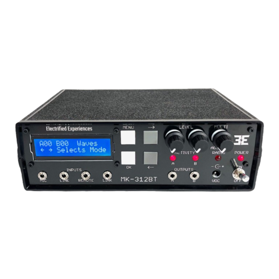 ELECTRIFIED EXPERIENCES MK-312BT User Manual