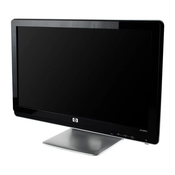 HP 2009m - 20" LCD Monitor Setup Poster