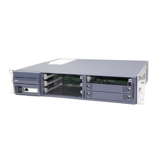 NEC Univerge SV8100 SL1000 Installation Manual