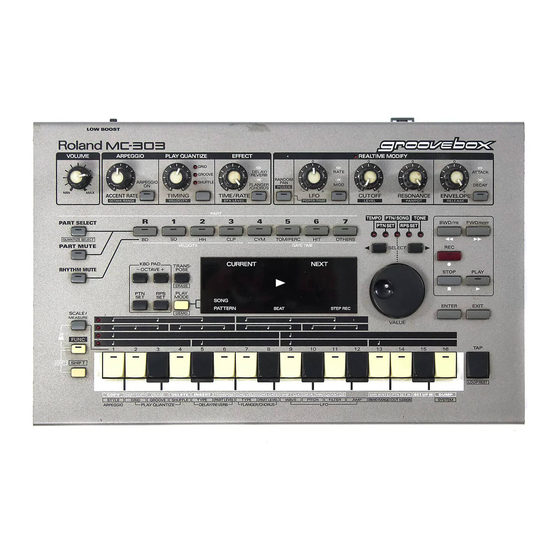 ROLAND MC-303 SERVICE NOTES Pdf Download | ManualsLib