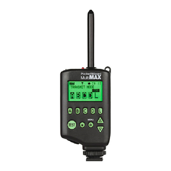PocketWizard MultiMAX Quick Manual