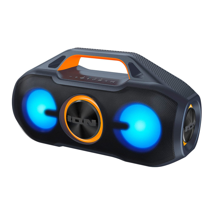 Ion AquaSport Max - Portable Speaker Manual