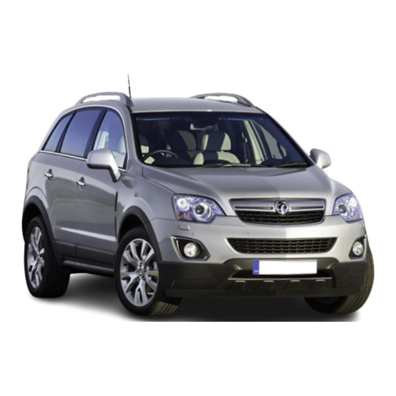 Vauxhall Antara Owner's Manual