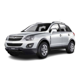 Vauxhall Antara Quick Reference Manual