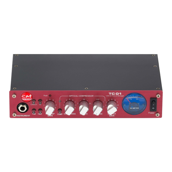 SM ProAudio TC01 Operating Manual