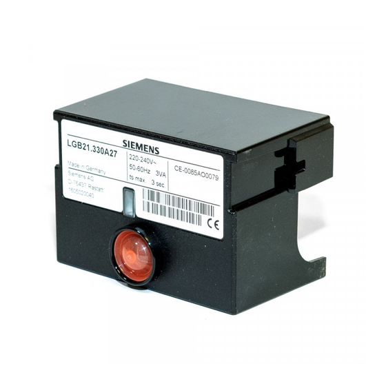 Siemens LGB21.550A27 Datasheet