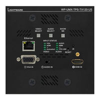 Lightware WP-UMX-TPS-TX120-US White User Manual