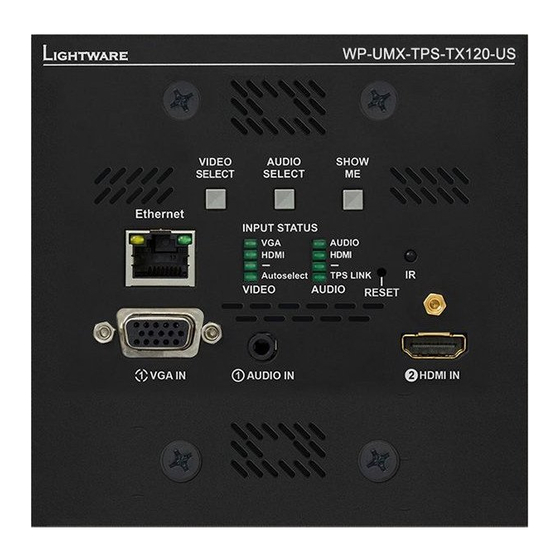 Lightware UMX-TPS-TX100 Series User Manual