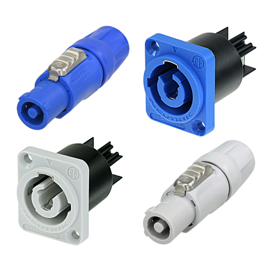 NEUTRIK powerCON Operating & Assembly Instruction