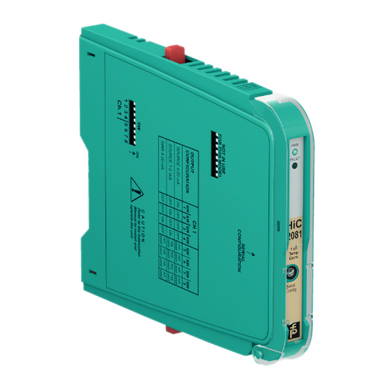 Pepperl+Fuchs HiC2081 Manual