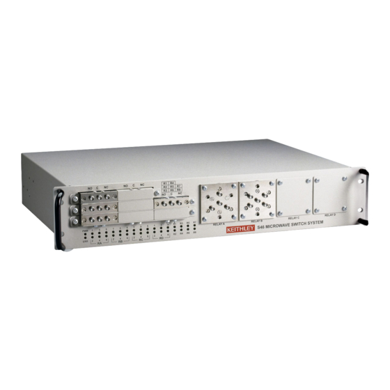 Keithley S46 Series Installation Manual