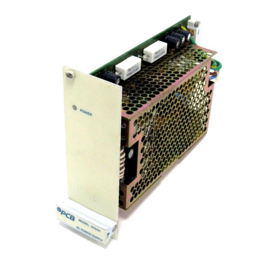PCB Piezotronics 441A101 Installation And Operating Manual