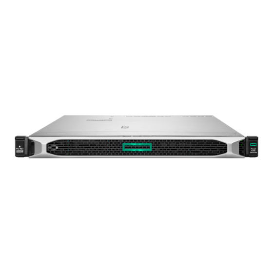 Hewlett Packard Enterprise ProLiant DL360 Gen10 Plus Manuals