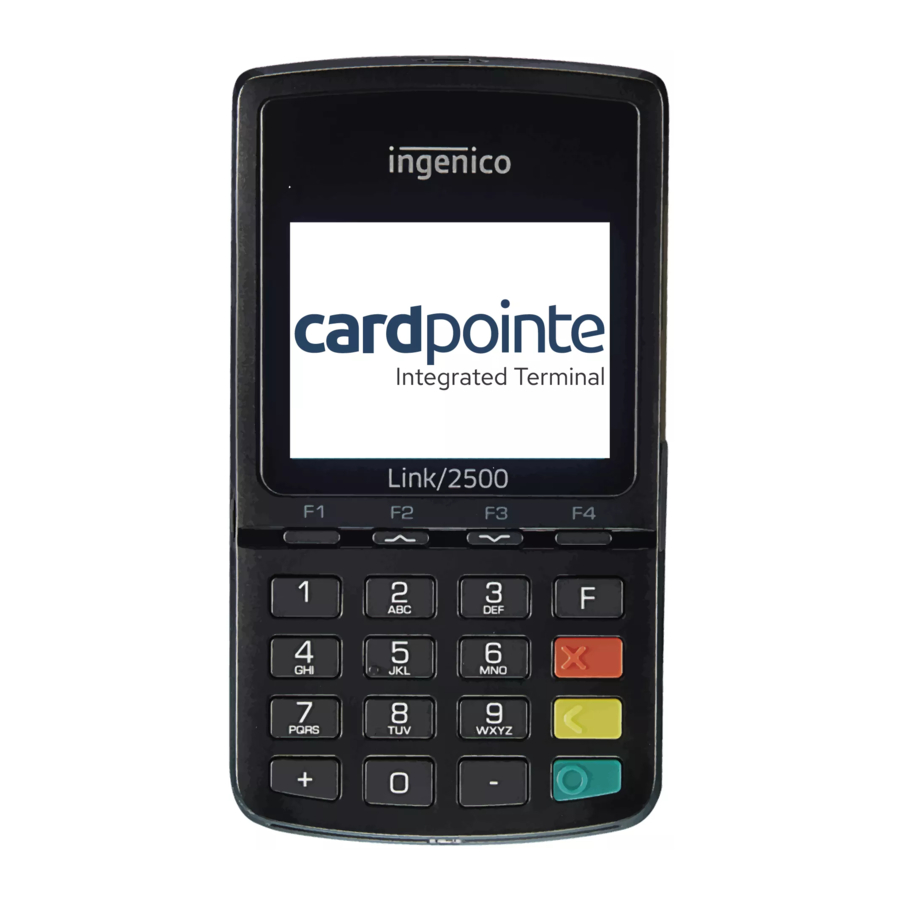 Ingenico Link 2500, Lane 3600 Manual