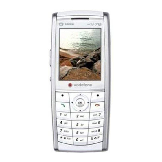 Sagem MYV-76 User Manual