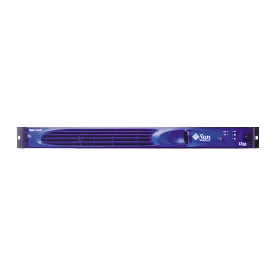 User Manuals: Sun Microsystems Cobalt LX50 Server
