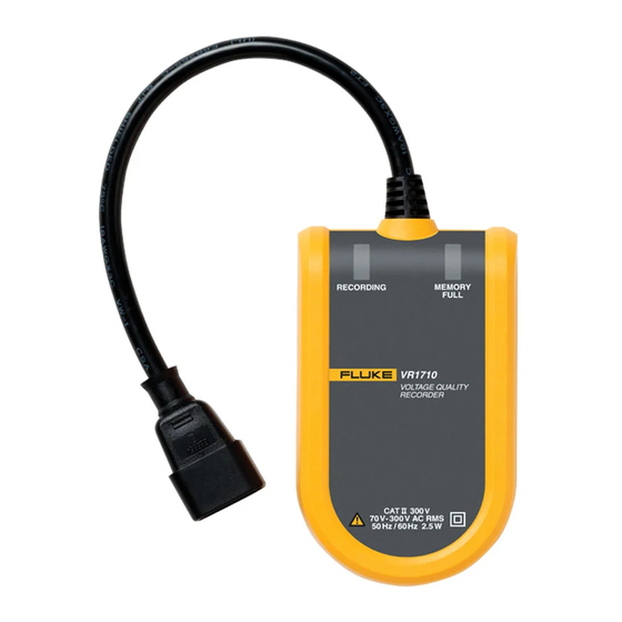 Fluke VR1710 Quick Start Manual