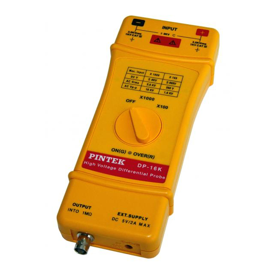 Pintek DP-16K Series Instruction Manual