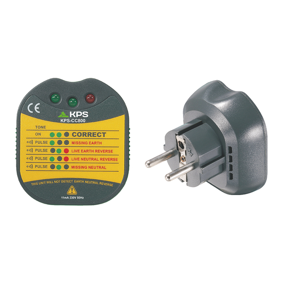 KPS CC800 Instruction Manual