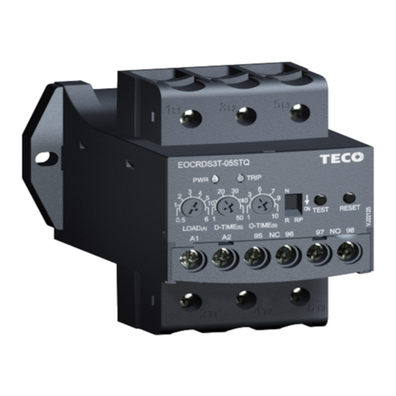 TECO EOCR-DS3 Instruction Manual