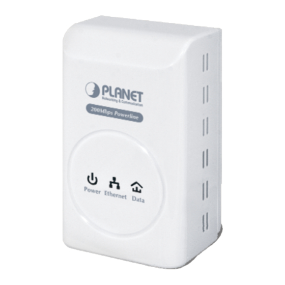 Planet PL-501 Powerline Ethernet Bridge Manuals