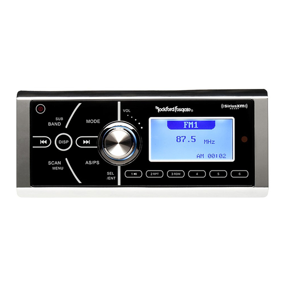 Rockford Fosgate RFX9901DM Instruction Manual