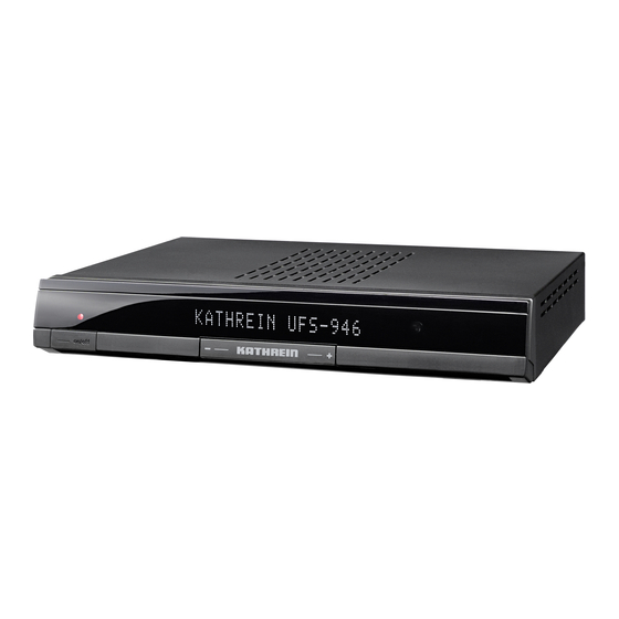 Kathrein UFS 946/CI+ Operating Instructions Manual