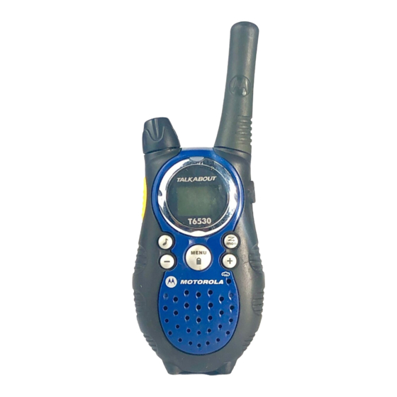Motorola Talkabout T6530 User Manual