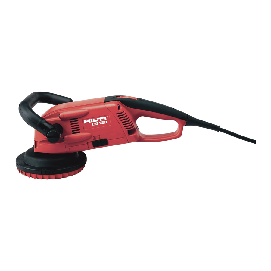 Hilti DG150 Safety Sheet