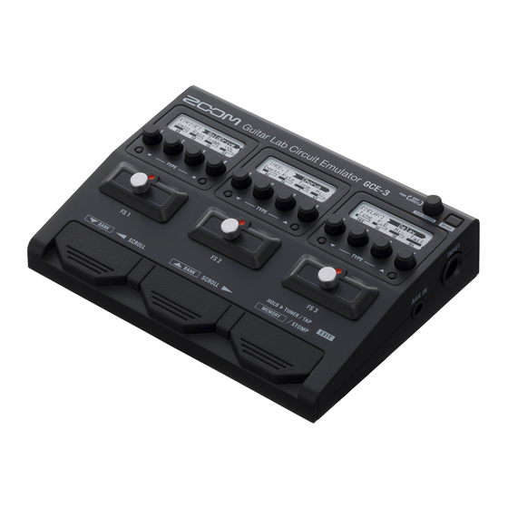 Zoom GCE-3 Operation Manual