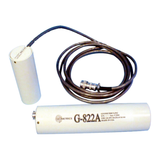 Geometrics G-822A Operation Manual