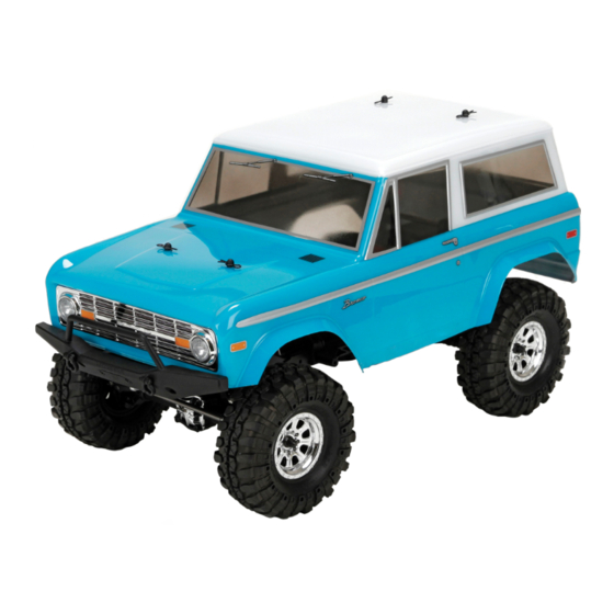 Vaterra VTR03031 1972 Ford Bronco Ascender Owner's Manual