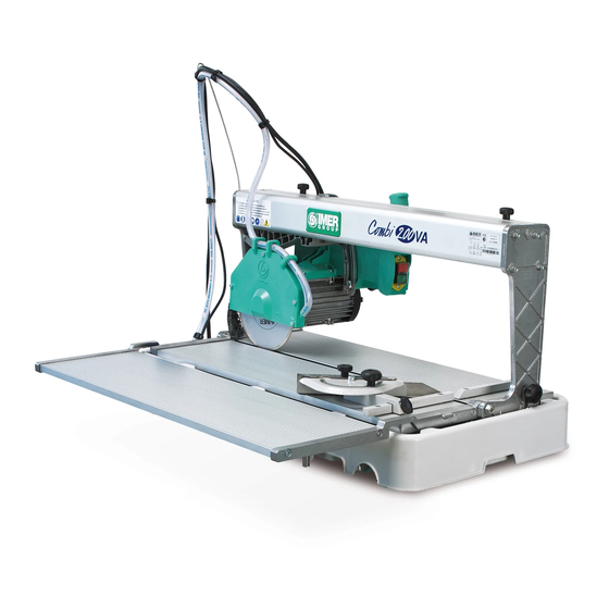 IMER COMBI 200 VA Operating, Maintenance, Spare Parts Manual