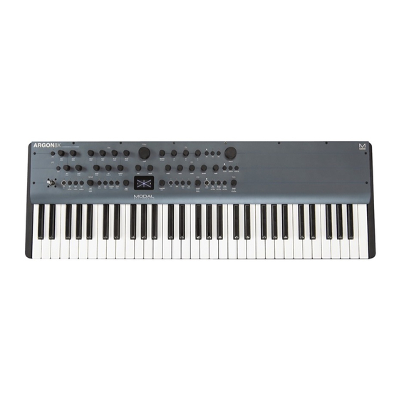 Modal Electronics ARGON8X Quick Start Manual
