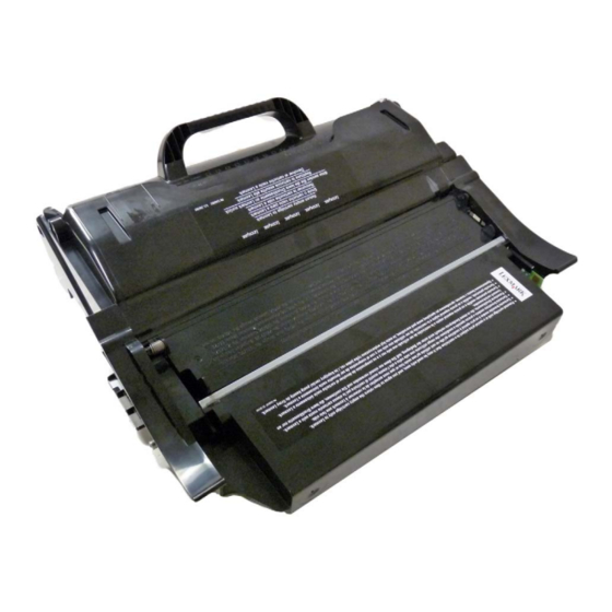 Lexmark T652dtn Instructions Manual