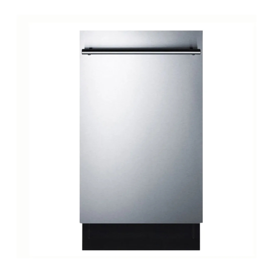 Summit Professional DW18SS Installation Manual