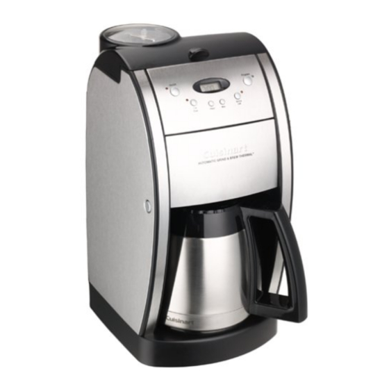 Cuisinart DGB-600 Grind & Brew Thermal 10-Cup Automatic Coffeemaker Manual