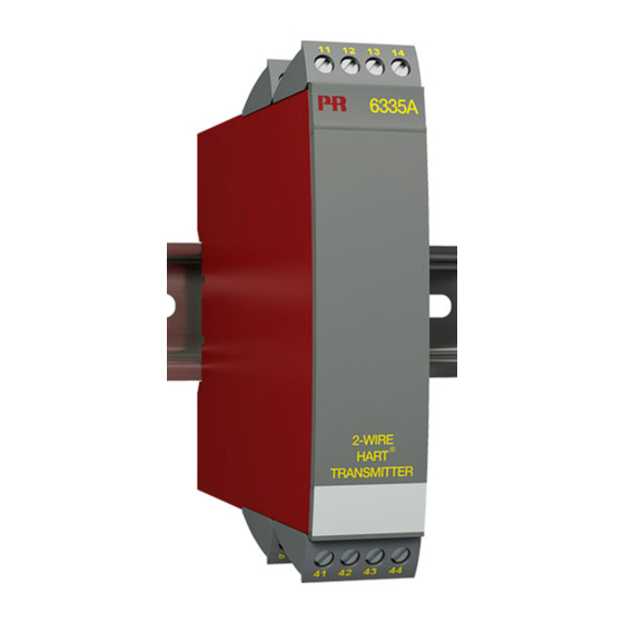 PR electronics 6335A Quick Start Manual