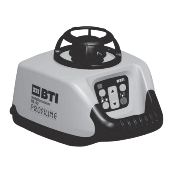 BTI Profiline RL 60 Operating Instructions Manual