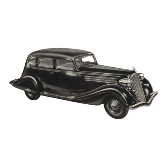 Hudson 8 1935 Owner's Manual