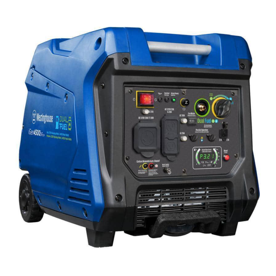 Westinghouse iGen4500DFcv - Inverter Generator Manual