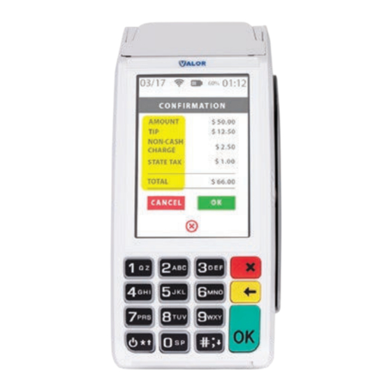 Valor VL100 Quick Reference Manual