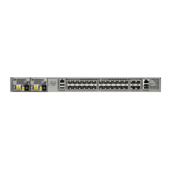 Cisco ASR-920-24SZ-IM Installation Manual