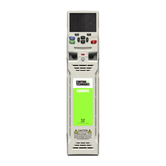 Nidec Unidrive HS72 Control Getting Started Manual