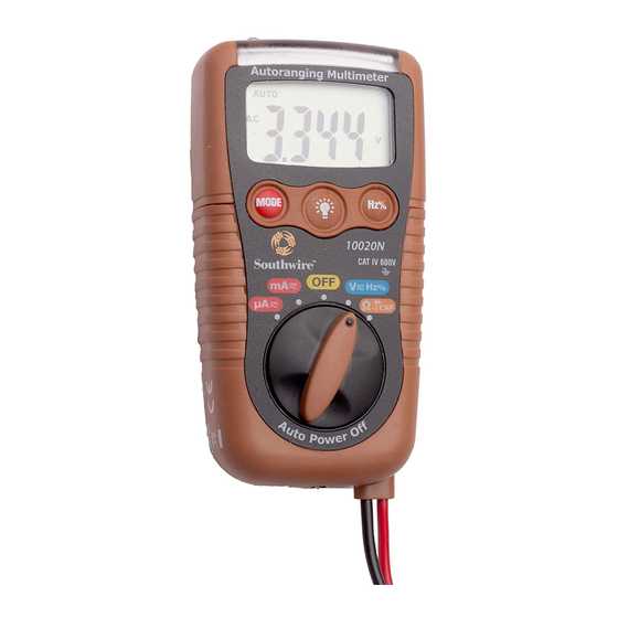 Southwire 10020N Operating Instructions Manual