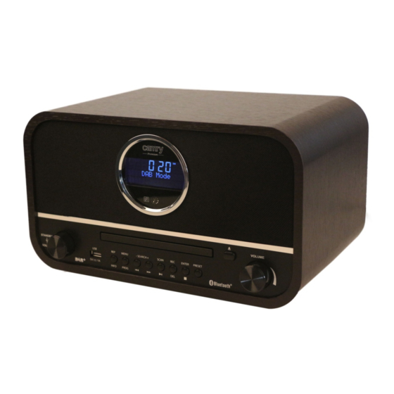 User Manuals: camry Premium CR 1182 Retro Radio Clock