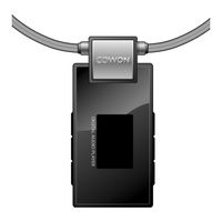 Cowon iAUDIO T2 User Manual