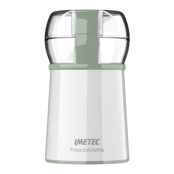 Imetec MACINACAFFE Operating Instructions Manual