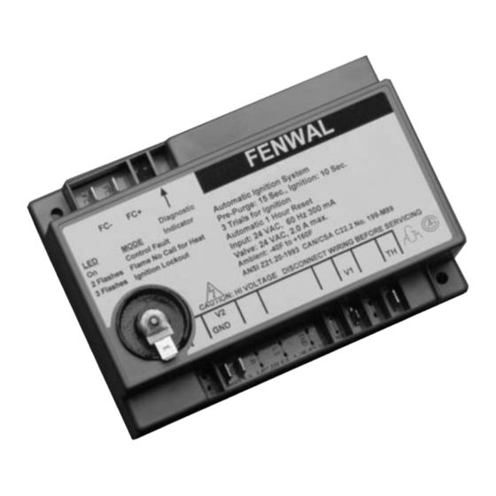 Fenwal 35-60 Series Quick Start Manual